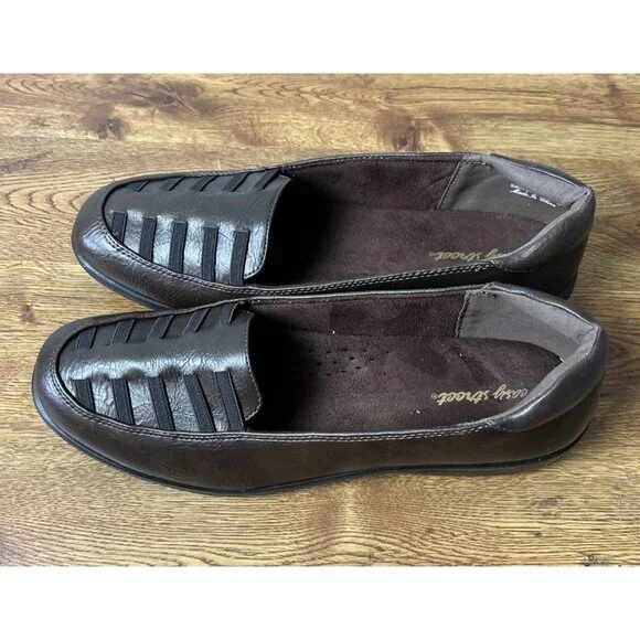 easy street Shoes Easy Street Womens Genesis Flat Brown